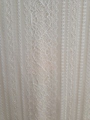 Vintage Escada Ivory Lace Tiered Ruffle Front Lond Sheer Sleeves Womens Size 36