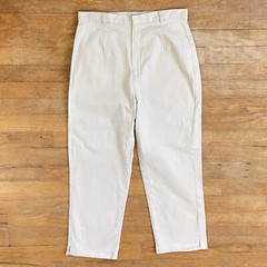 Vintage High Waist Cotton Khaki Capris Size Medium 29″ Waist 90s Cropped Pants