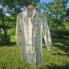Vintage 70s R&K Originals Floral Shirt Dress ILGWU Union Made USA Women’s Small