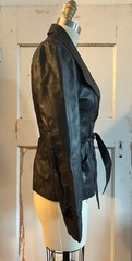 Vintage 1970’s P.B.D. Brown Leather Tie Jacket – Small (7)