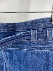 Vtg 70s N’est Ce Pas?STAR BUTT Jeans Bell Bottom Belted Denim Disco 28×32 W/belt