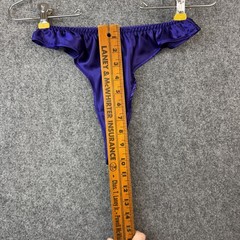 Contempo Casuals Thong Panties Purple Size S 100% Polyester