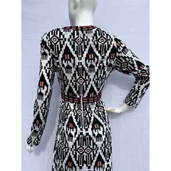 70’s Monochrome Geometric Print Maxi with Neon Blocks