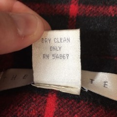 The Limited Vintage 90s Red Black Plaid Flannel Jacket Womens SP Wool Blend