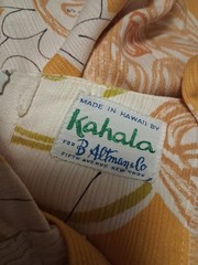 Kahala Vintage Yellow White Playsuit Bathing Swim Suit Made In Hawaii Size S