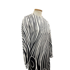 Vtg 70s 1970s Op Art Psychedelic Print Ultra Mod Gogo Mini Shift Dress
