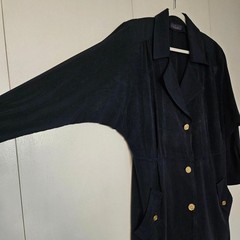 Vintage dark navy blue trench
