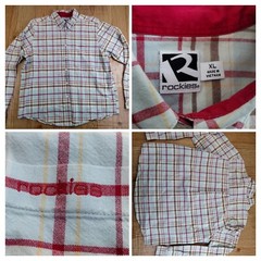 Women’s Rockies Multicolor Plaid Button Up Shirt – XL See Measurements In Photos