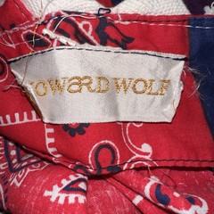 HOWARD WOLF VINTAGE RED & BLUE BANDANA PATCHWORK PRINT Maxi DRESS