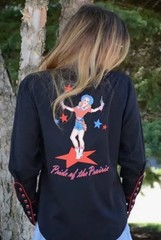 VTG Scully Western Shirt Pride Of The Prairie Pearl Snap Buttons Women’s Size M