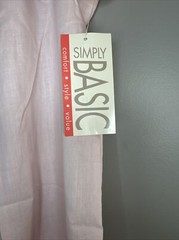 NWT Vintage Simply Basic Light Pink Polyester/Cotton Nightgown Embroidered M USA