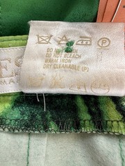 VTG Escada Margaretha Ley Tropical Jungle Print Pant Women Sz 36 Green Botanical