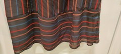 Vintage 80s Semi Sheer Striped Dress PBJ Small Medium See Measurements