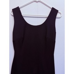 Tori Richard Vintage Black Sleeveless Scoop Neck Maxi Dress 12 8726355