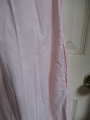 Vintage Honors Intimates Pink Cotton w Lace Embroidery Ruffle Long Nightgown M