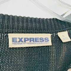 Vintage 1980 Authentic Express Sweater NYC Graffiti XL Schitts Creek Style Japan