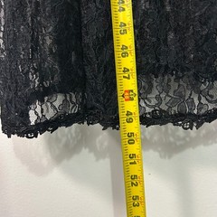 Vintage Margot Lea Black Floral Sheer Lace Long Cardigan USA O/S