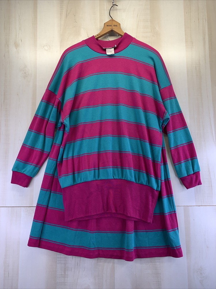 Vintage 1980-90s Womens L-Long Sleeve Skirt Set By Peter Popovitch USA-7036