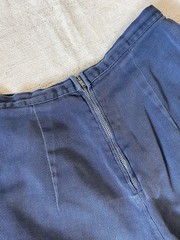 1960s Vintage Jantzen Blue Faded Zip Cotton Twill Shorts Women’s 25” Xs S