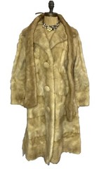 Vtg Fur Coat By GEORGE M. TRAHOS Fur House Athens Greece