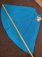 Vintage 90s LizSport Adult Womens Size Medium M Blue Teacher Skirt A-Line New