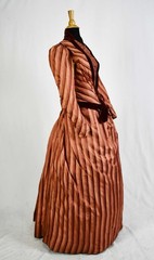 VICTORIAN FRENCH 2 PIECE VISITING DRESS WITH PARIS LABEL, 1890s