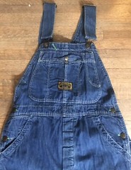 Vintage Washington DEE CEE SANFORIZED Blue Denim Overalls, Petite
