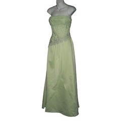 Masquerade Dress Vintage y2k Lime Green Fairy Mesh Glitter Gown Princess Pixie