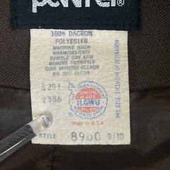 Vintage Panther Blazer Womens Size 9 10 Brown Deep V Dacron Polyester