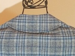 Vtg Pendleton Womans Jacket/Blazer Blue/Gray/Black Check 3/4 Sleeves Sz 4-6 EUC