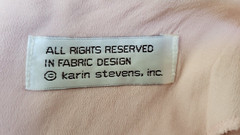 Vintage 80/90s KARIN STEVENS Pink Soutache & Pearls Midi Milkmaid Dress – Size L