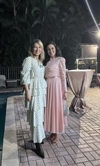 Vintage 70s Pink Maxi Dress Round Neck Lace Top Size 9/10