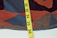 Vintage Skirt Peruvian Connection Size M 80s Pima Cotton Colorful Kaleidoscope