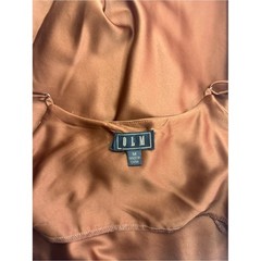 Classic Satin Cowl Neck Camisole – Rust