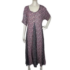 VTG 90s Nostalgia Grunge Prairie Boho Cottagecore Calico Floral Paneled Dress