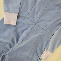 VTG 80s Boilersuit Coveralls Women XS Mechanic Blue Jumpsuit Workwear Distressed