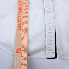 Lauren Ralph Lauren Vtg White Cotton Crest Shirt Size 10 Nautical Anchor EUC