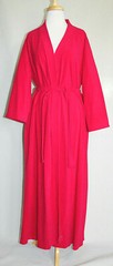 Vintage VANITY FAIR Lightweight Polyester RED Belted Robe Size Medium