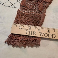 Victorian Crocheted Womens Shirtwaist Sz. Sm. Flowers High Collar Costume Teas