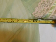 VTG TOSCA LINGERIE OF CALIFORNIA PEIGNOIR SHEER CHIFFON NIGHTGOWN & ROBE LACE M
