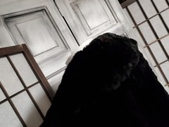 steampunk Vtg S sheared beaver Fur COAT 1940s 50s Old Money Ww2 Open OR 1 Button