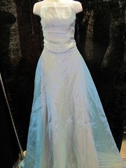 Vintage 90s Pale Blue Two Piece Formal Dress (H0155)