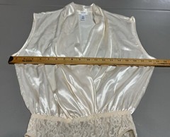 Vintage NWT Talbots Intimates Ivory Bodysuit Lingerie Lace Classic Bridal USA