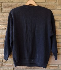 Rare 80s Fiorelle Paris 3D Artwear Sweatshirt Bicycle Cityscape M/L Handmade