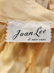 1960s Joan Lee of New York Pale Gold Lace Vintage Wiggle Dress Size S