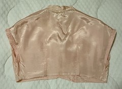 1950’s Vintage Pink Lace Ruffle Strapless Prom Party Dress with Bolero Jacket