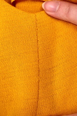 VTG Women’s 60s Mustard Yellow Sleeveless Mini Dress W/ Waist Tie XXS/XS 1960s