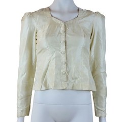 Antique Edwardian Victorian Button Up Undergarment Top 1900s Women’s XS