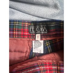 Fedora Vintage 100% Virgin Wool Plaid Pleated High Waisted Shorts Cuffed Size 9