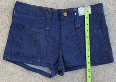 Vintage Maverick Jeans Denim Short Shorts Cowgirl Festival Size 5 27.5 Waist